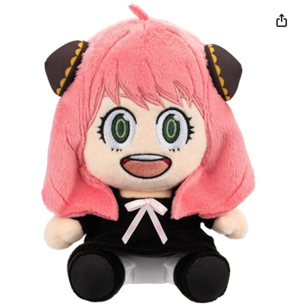 Total Anime Anya Forger, 8-Inch Soft Plush- SPYxFAMILY